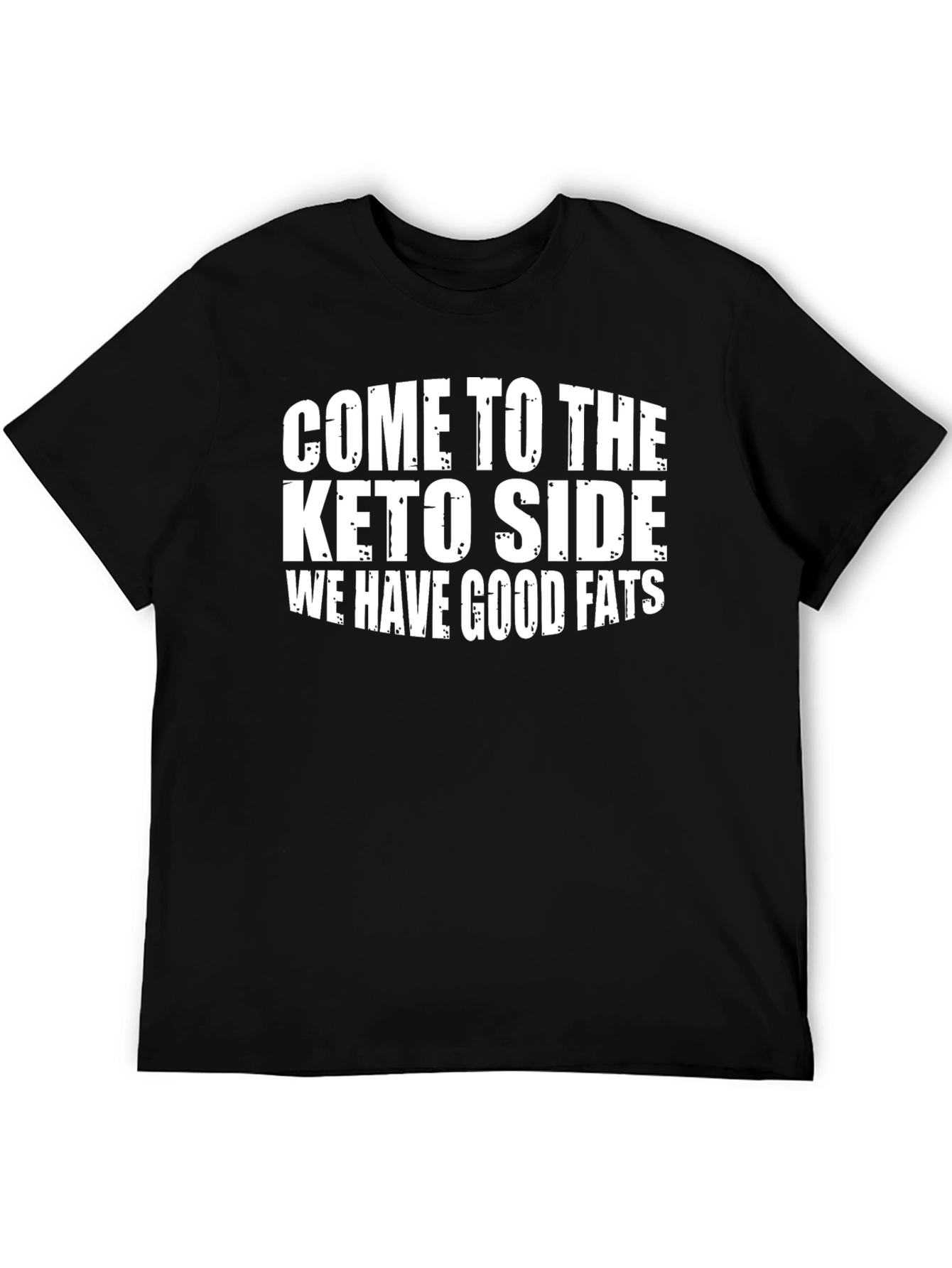 Black Keto Side Good Fats Black T-Shirt view 5