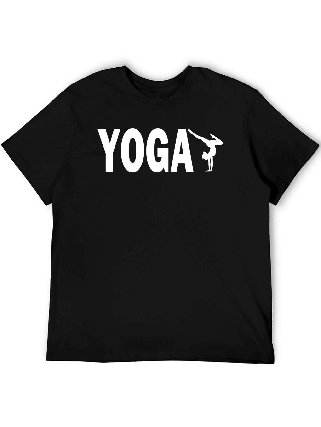 Black Yoga Pose Graphic T-Shirt view 5