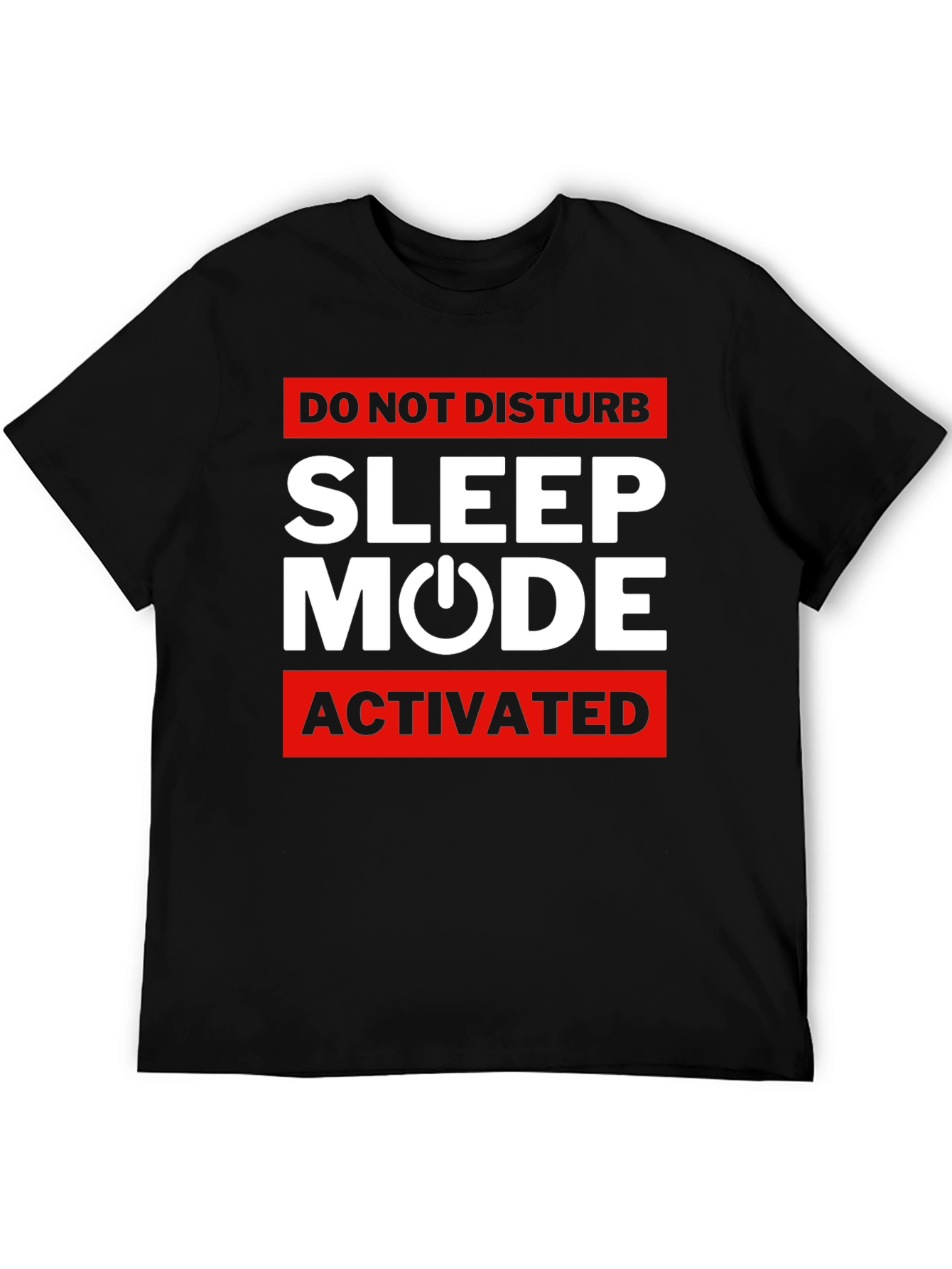 Black Sleep Mode Activated T-Shirt view 5