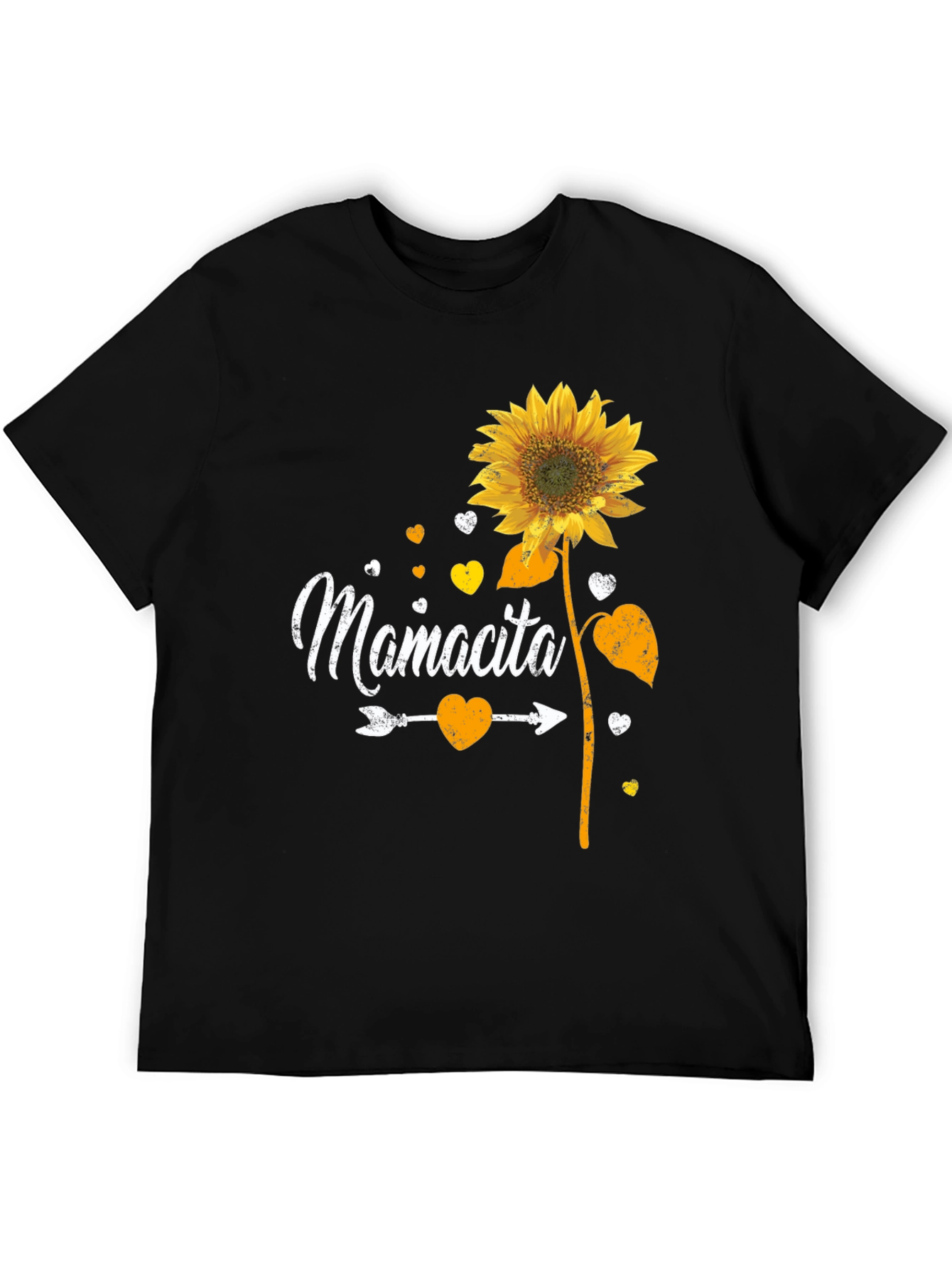 Black Mamcita Sunflower Graphic Tee - Cute & Casual view 5
