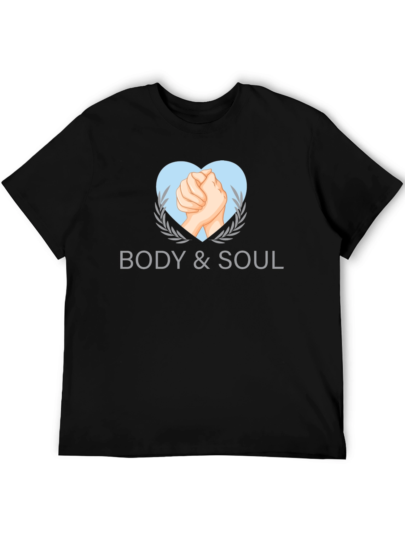 Black Body & Soul Graphic Tee - Stylish Black T-Shirt view 5