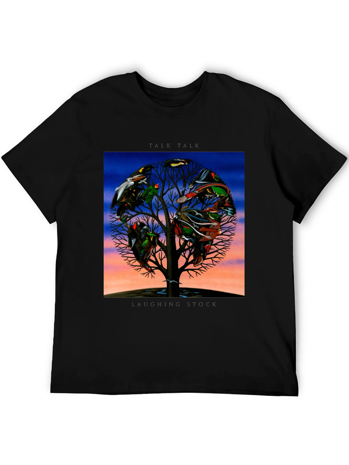 Black Bird Tree Graphic T-Shirt view 5