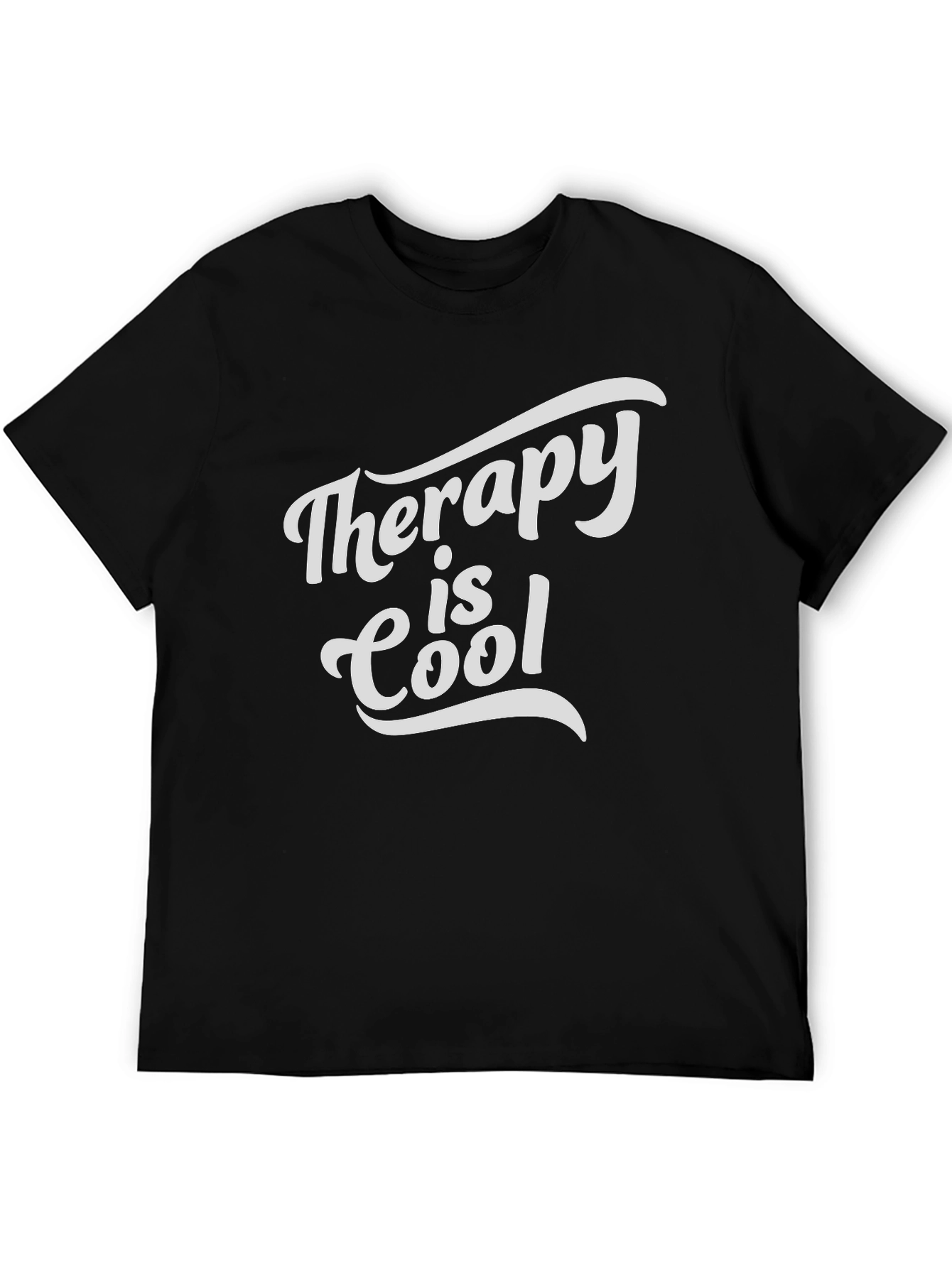 Black Therapy is Cool Graphic Tee view 5