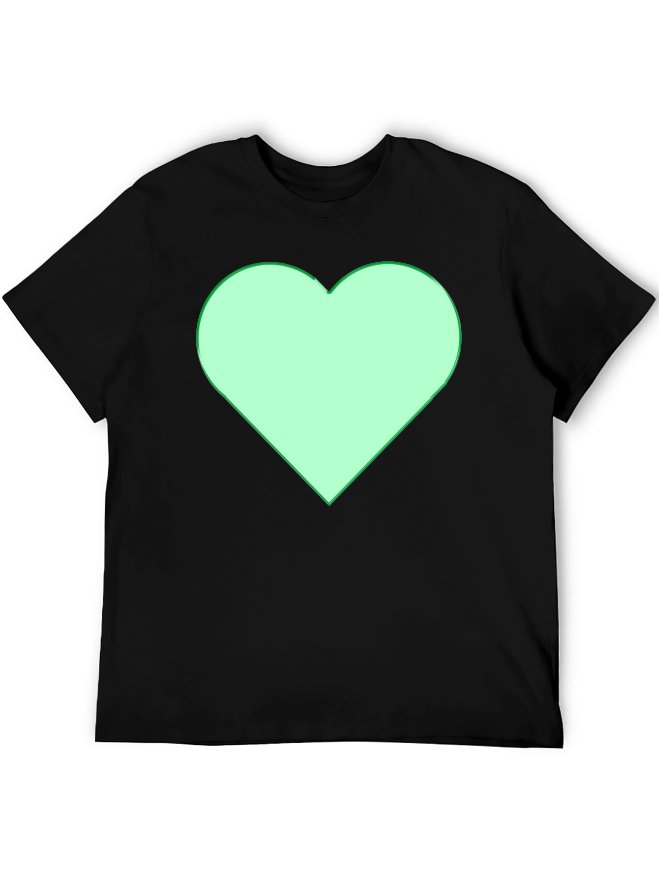 Black Heart Graphic Black T-Shirt view 5
