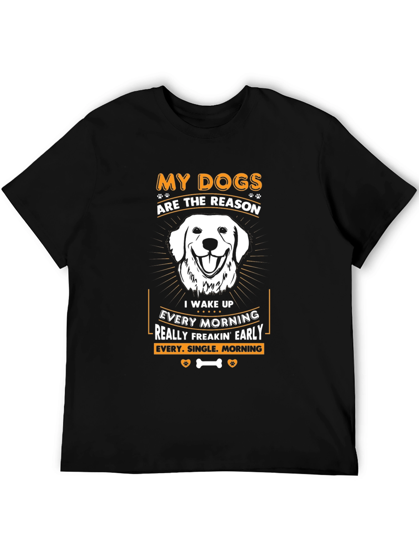Black Dog Lover T-Shirt: "My Dogs are the Reason" view 5