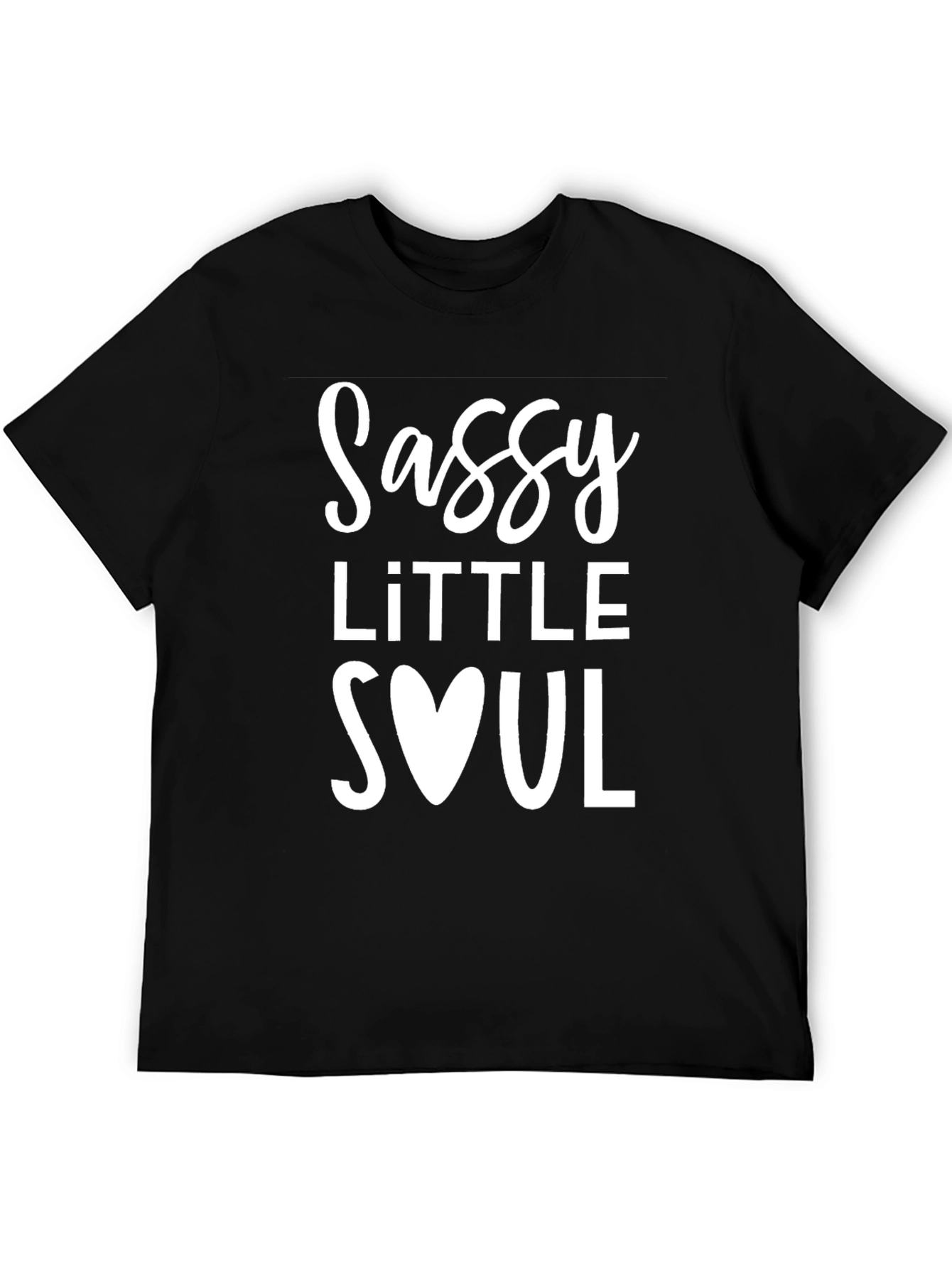 Black Sassy Little Soul Graphic Tee - Black view 5