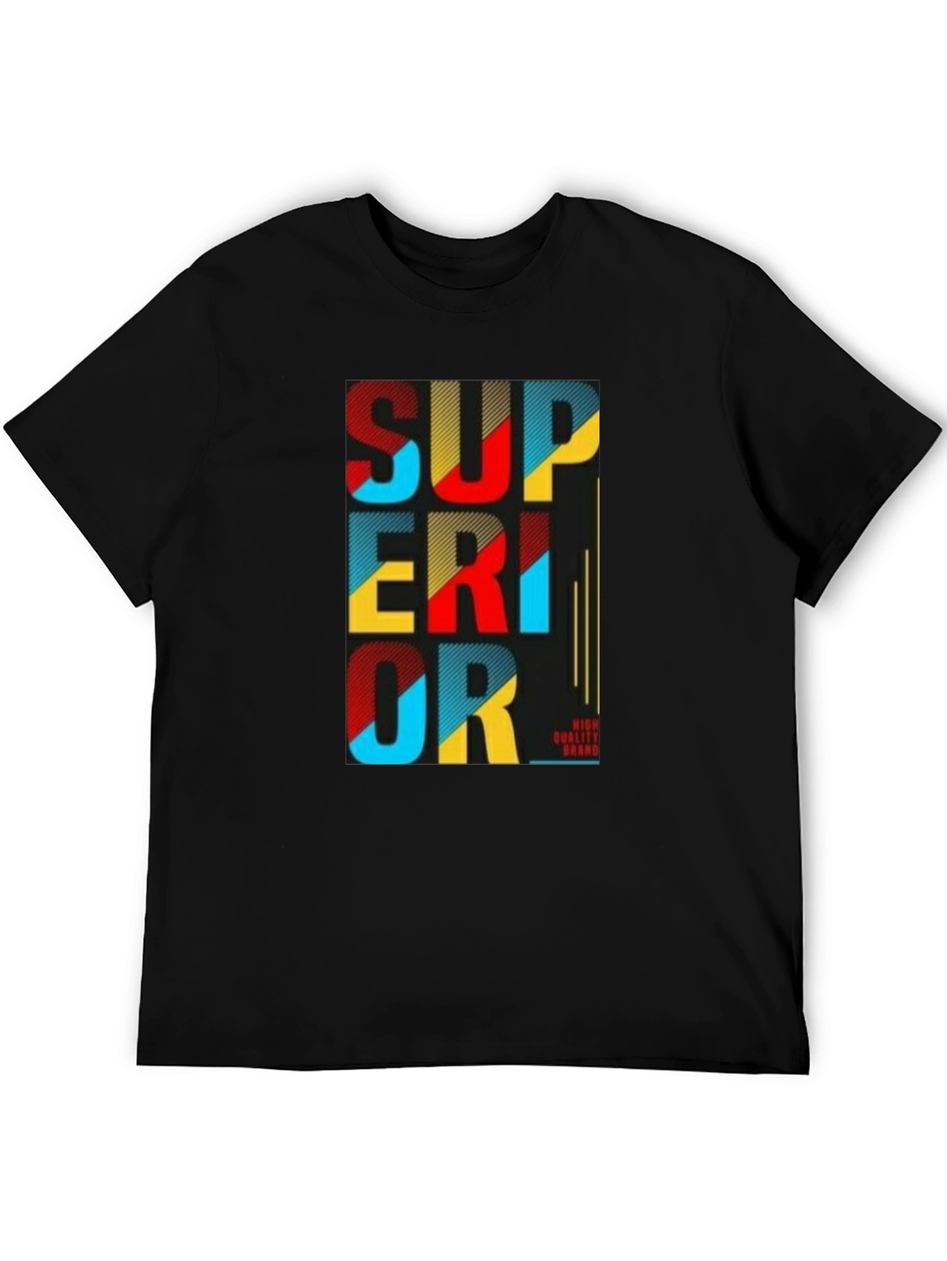 Black Superior Graphic Print Tee - Black view 5