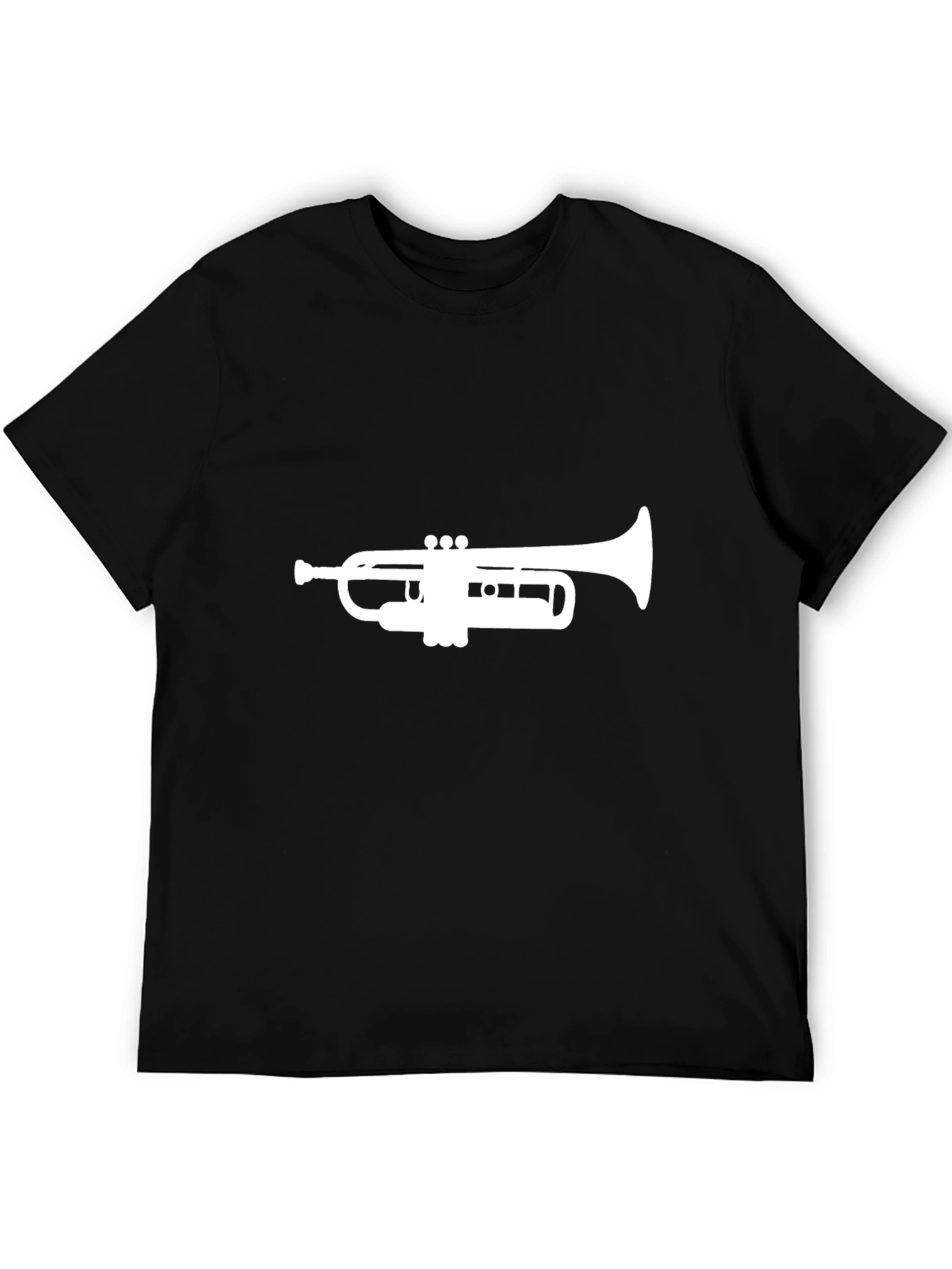 Black Trumpet Graphic Black T-Shirt view 5