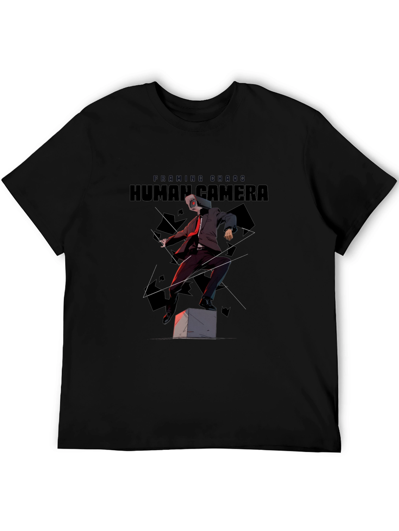 Black Human Camera Graphic Tee view 5
