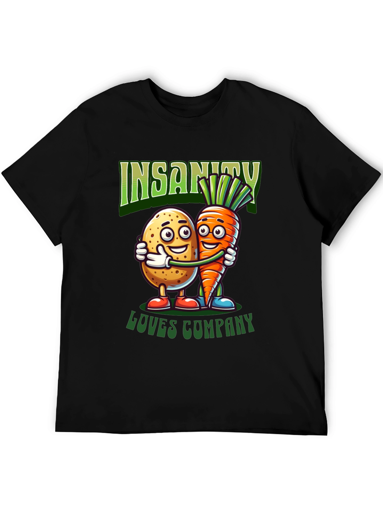 Black Insanity Loves Company Graphic Tee view 5