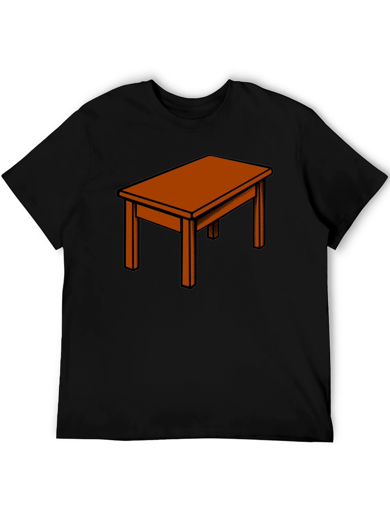 Black Table Graphic Tee - Unique Design view 5