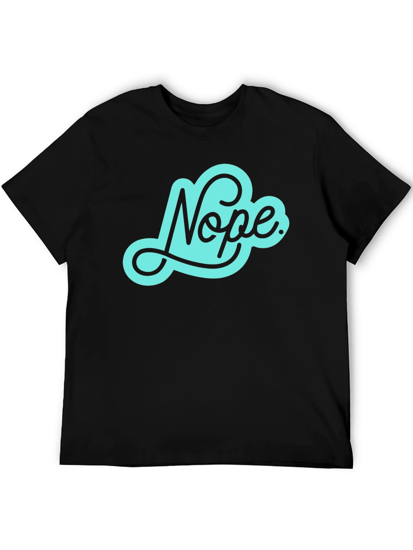 Black Nope Graphic Tee - Cool Casual Style view 5