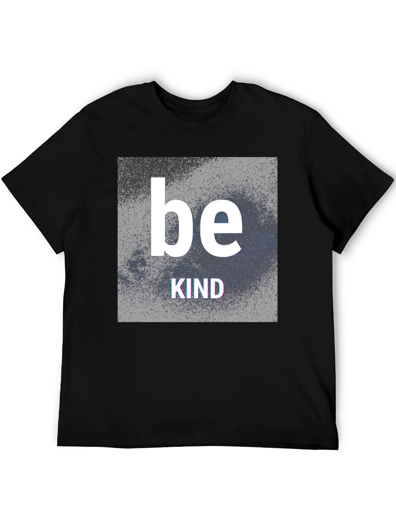 Black Be Kind Graphic T-Shirt - Black Crew Neck Tee view 5