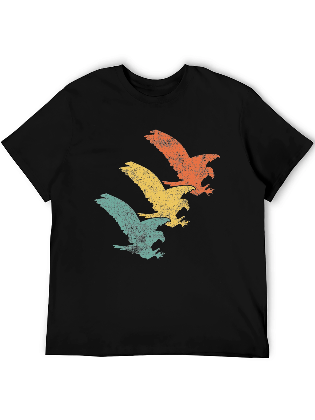 Black Retro Eagle T-Shirt - Vintage Graphic Tee view 5