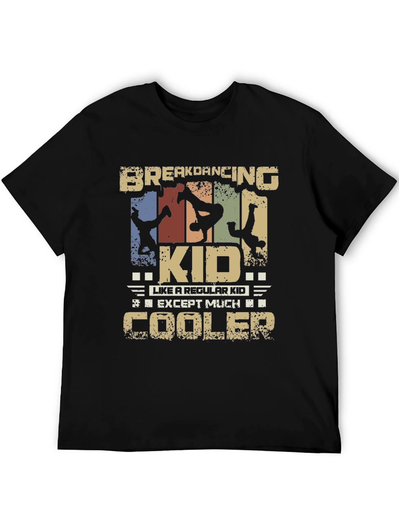 Black Breakdancing Kid T-Shirt - Cool & Unique Design view 5