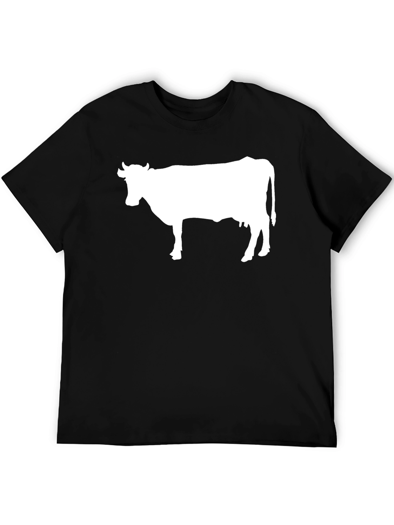 Black Cow Graphic Tee - Black, Unisex view 5
