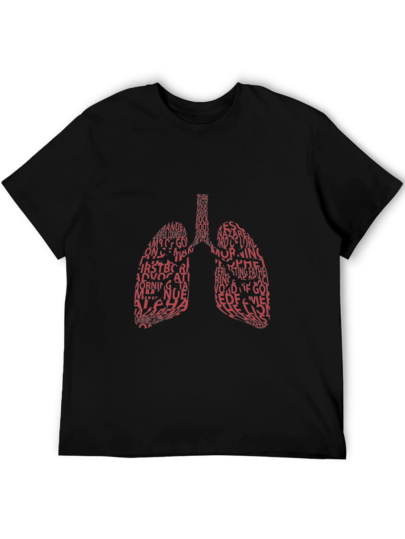 Black Lung Word Art Graphic Tee view 5