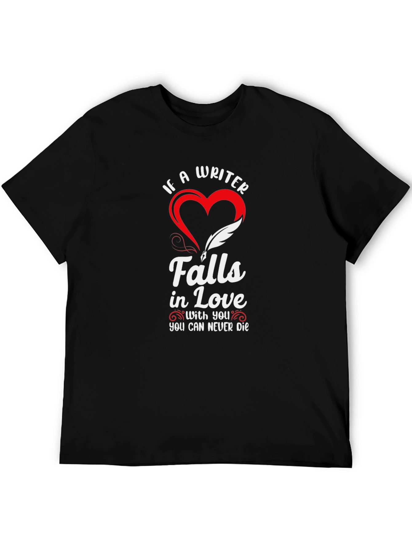Black Writer Falls In Love T-Shirt view 5