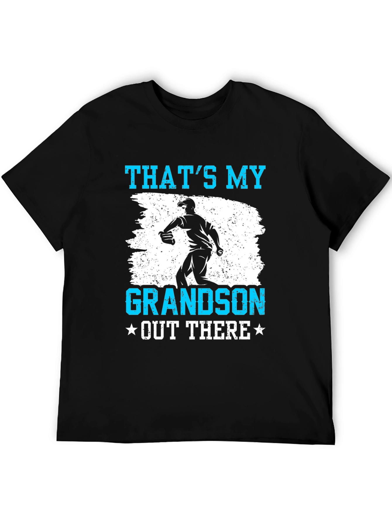 Black That's My Grandson Baseball T-Shirt view 5
