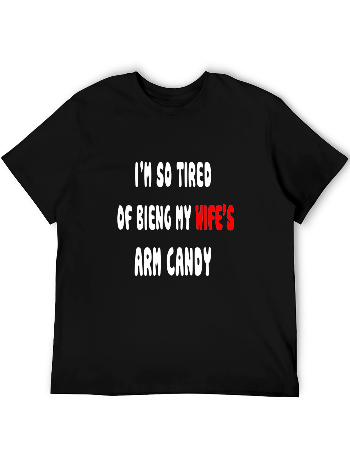 Black Funny Arm Candy T-Shirt view 5