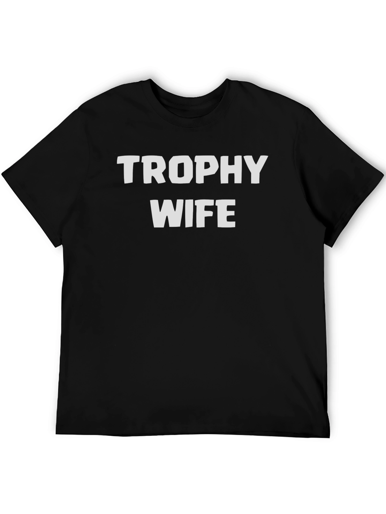 Black Trophy Wife Graphic Tee - Funny Novelty Shirt view 5