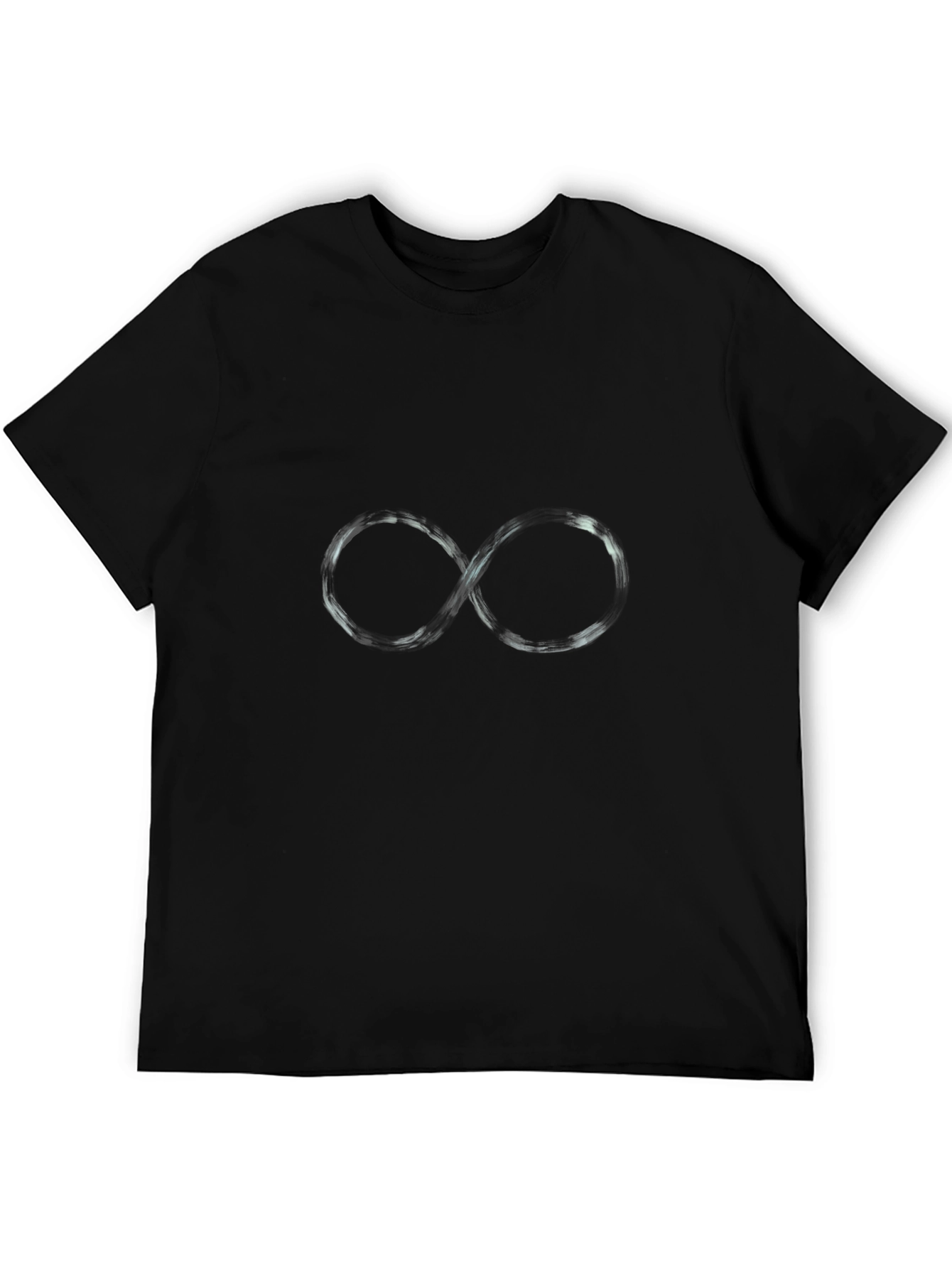Black Infinity Symbol Black T-Shirt - Modern Graphic Tee view 5