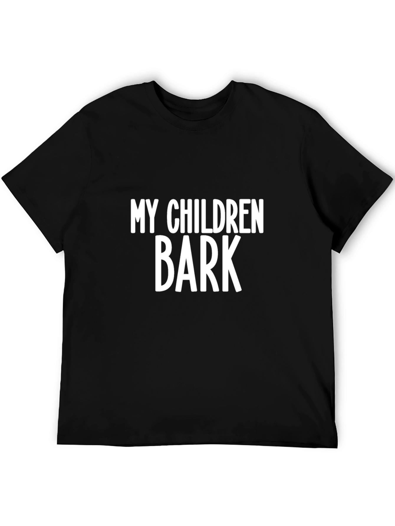 Black My Children Bark T-Shirt - Funny Novelty Tee view 5