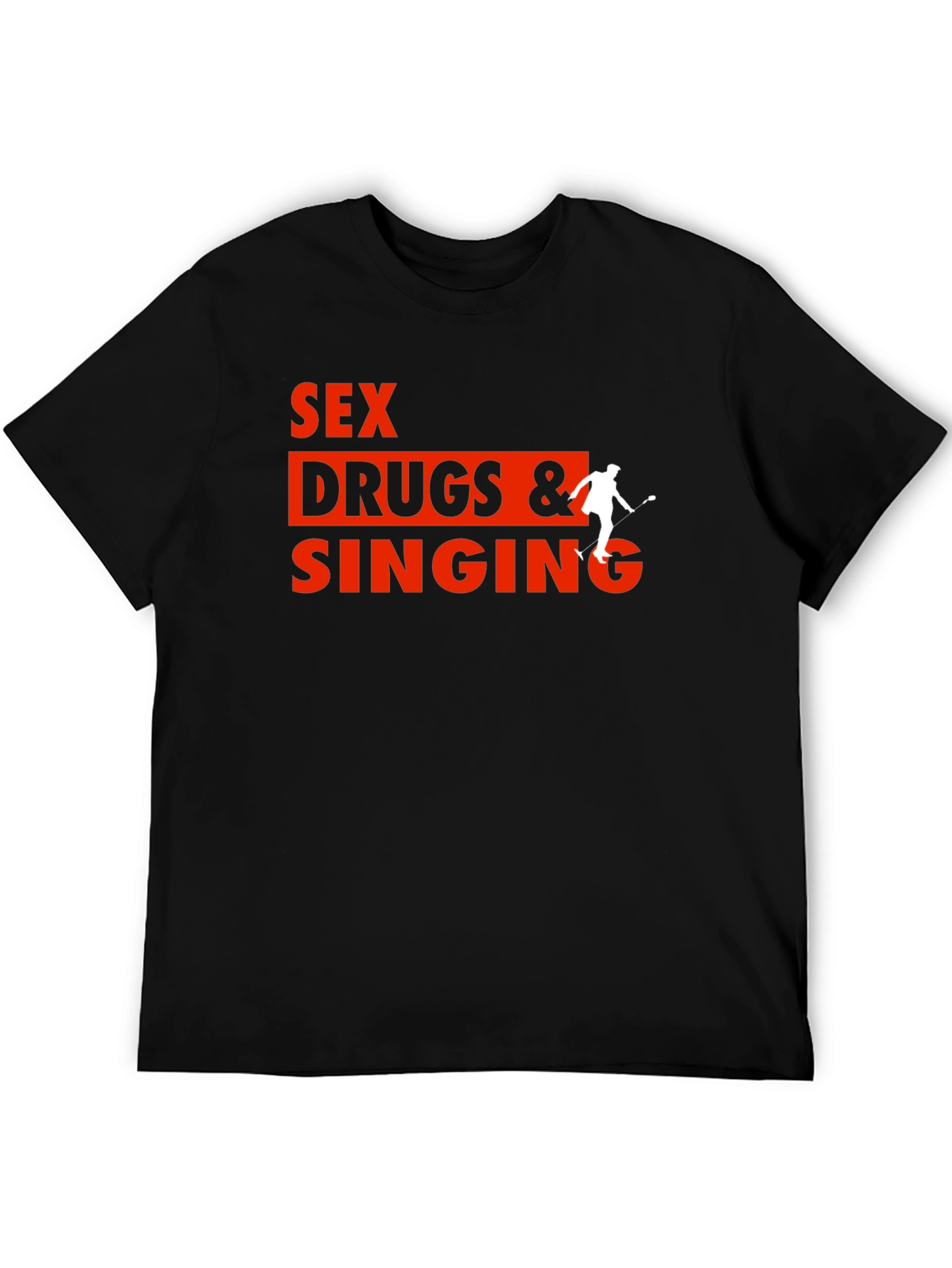 Black Sex Drugs & Singing Graphic Tee view 5