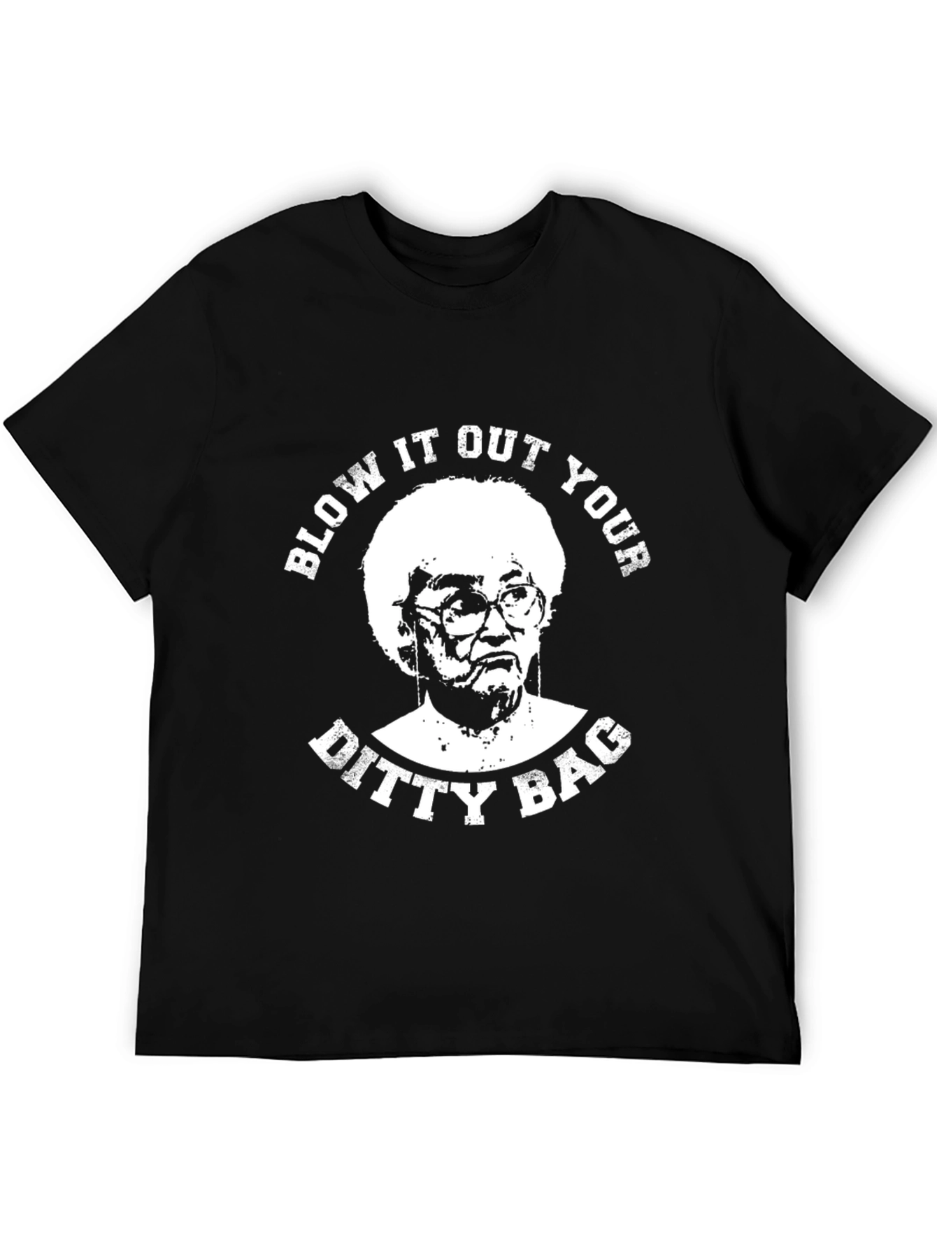 Black Blow It Out Your Ditty Bag T-Shirt view 5