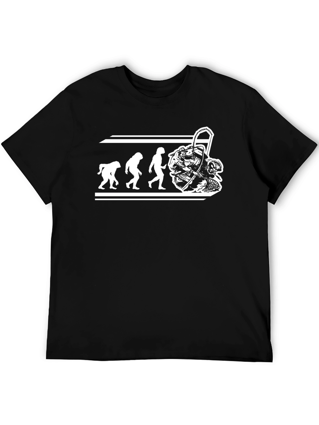 Black Evolution of Angling Black T-Shirt view 5