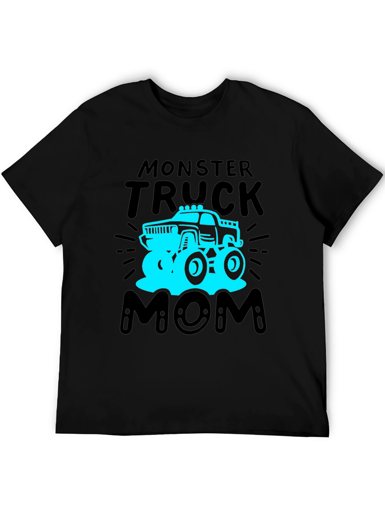 Black Monster Truck Mom T-Shirt view 5
