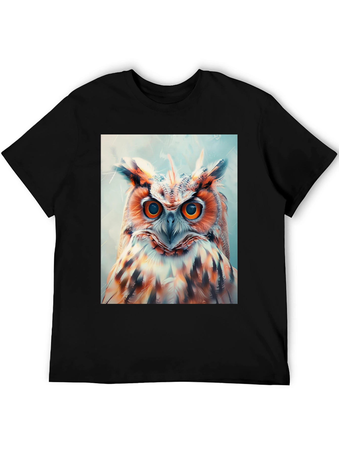 Black Owl Graphic Print Tee view 5