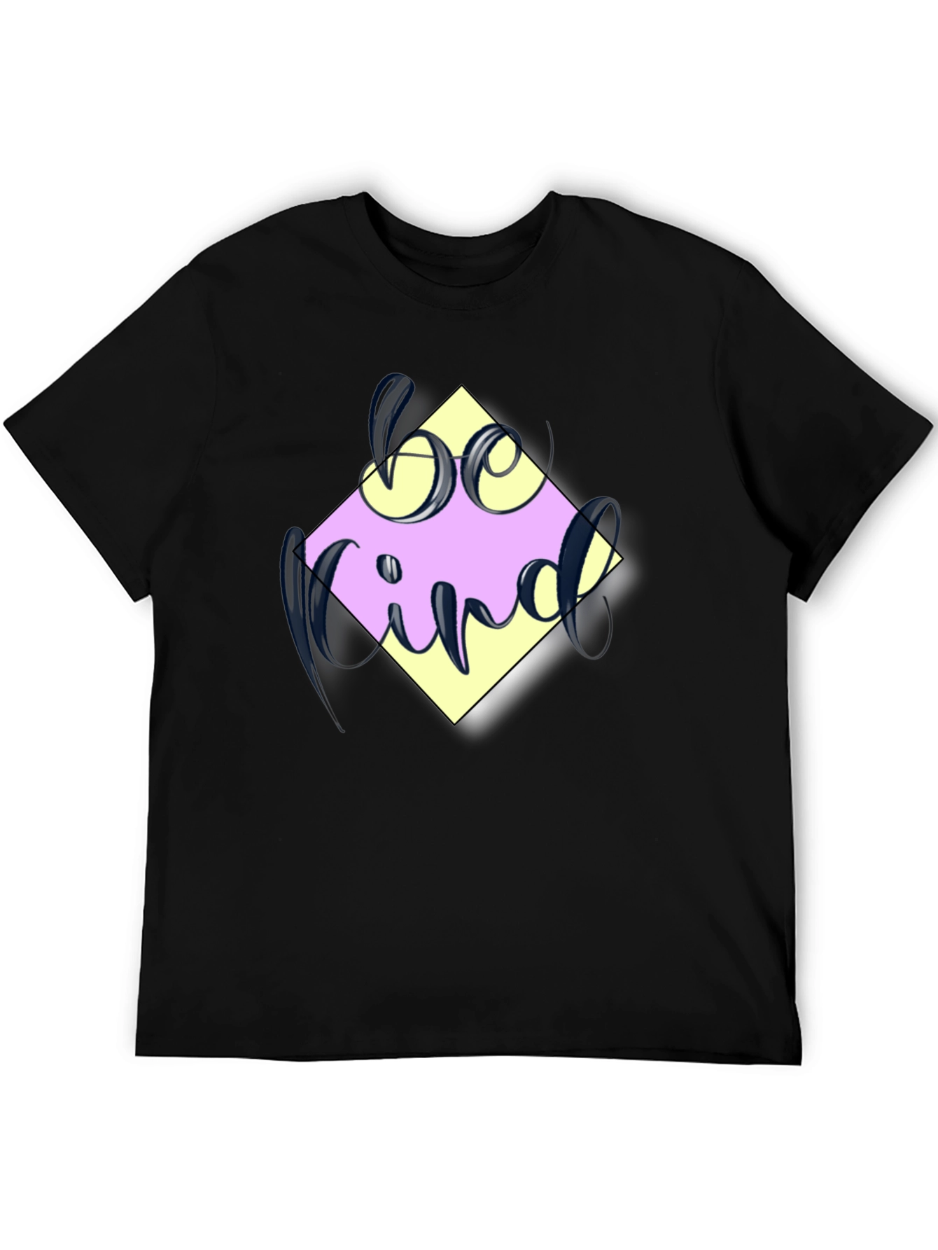 Black Be Kind Graphic Tee - Trendy Casual T-Shirt view 5