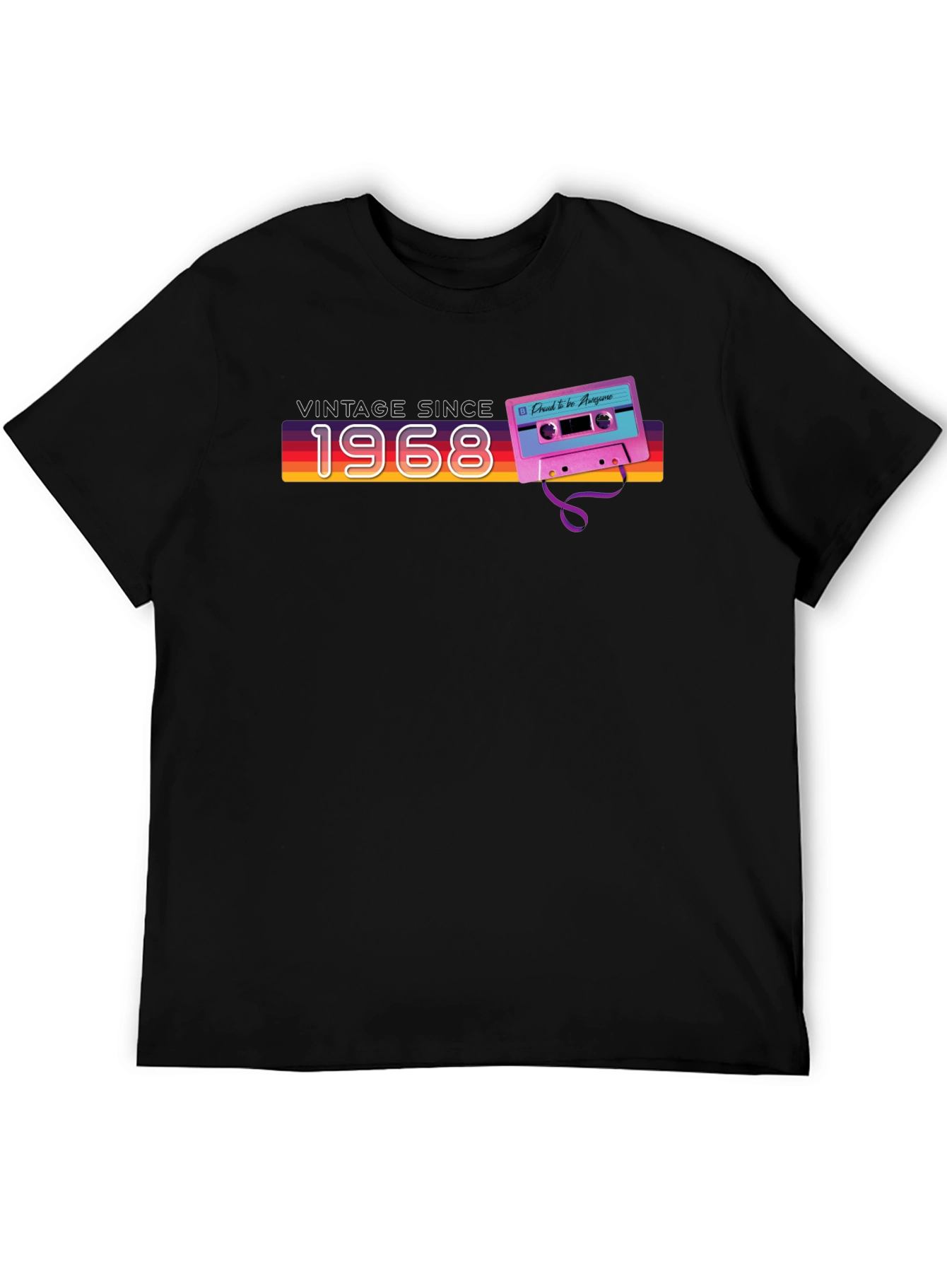 Vintage Since 1968 Cassette Tape Graphic Tee - 5