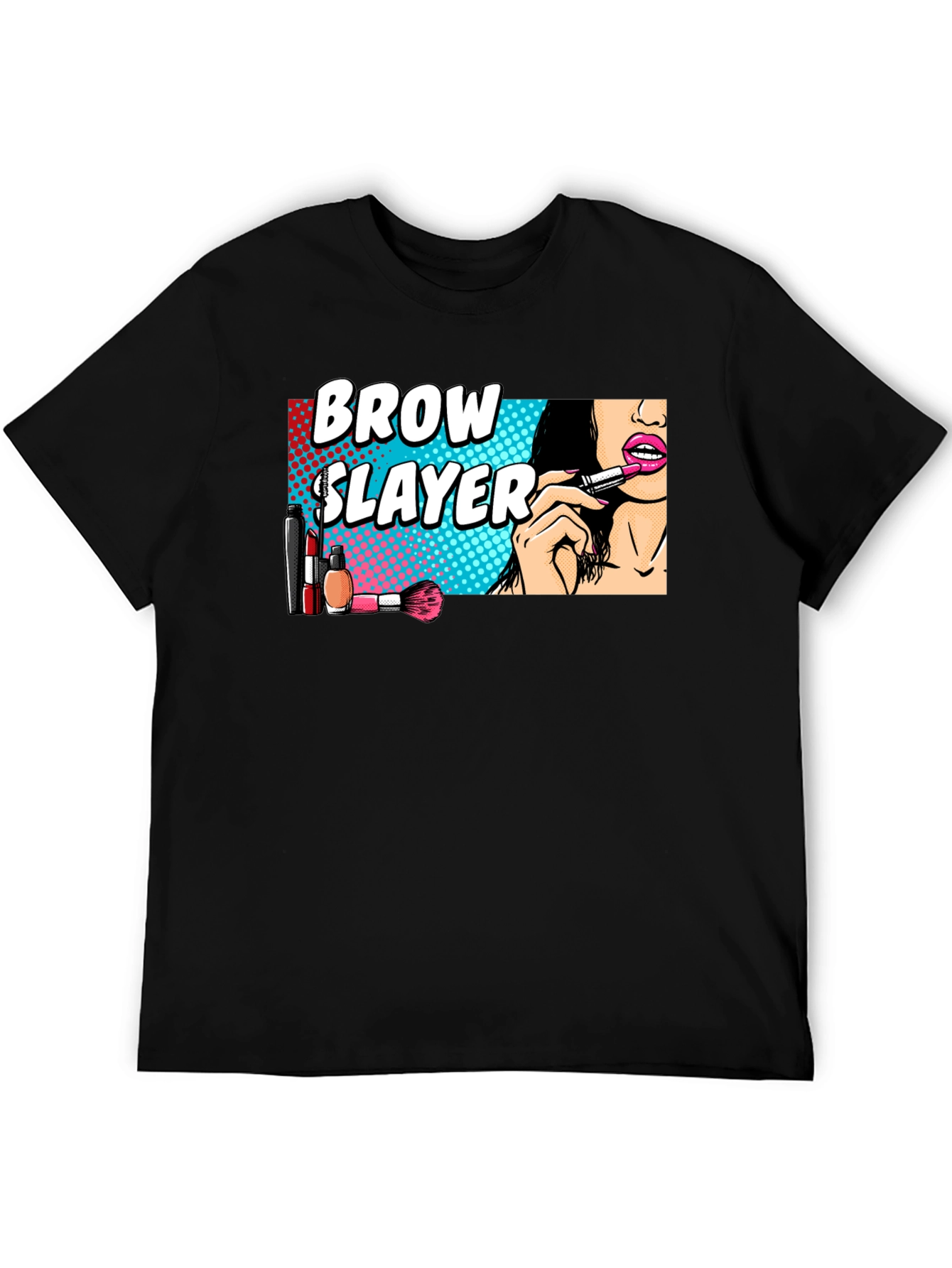 Black Brow Slayer Black Graphic Tee view 5