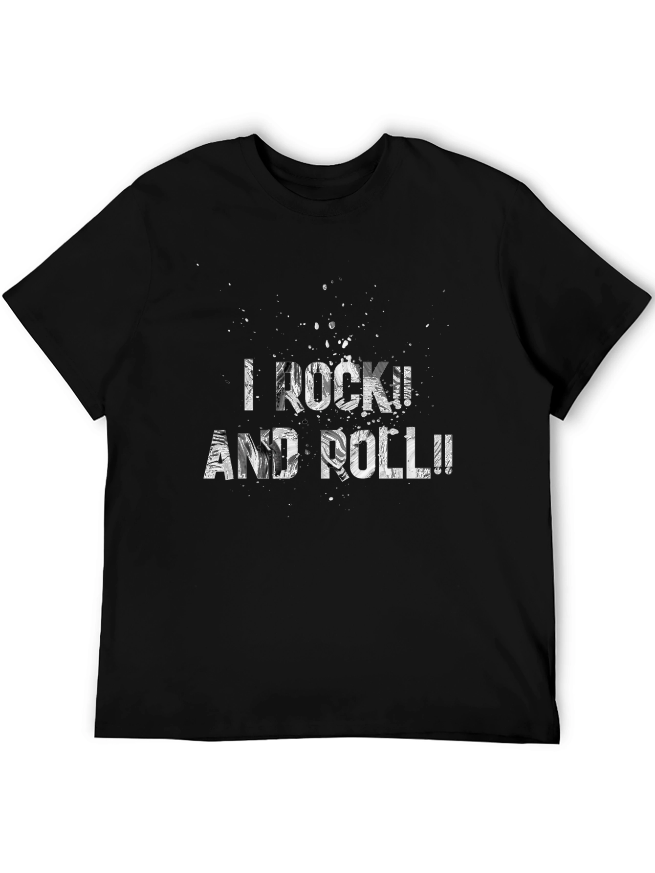 Black I Rock and Roll Graphic Tee view 5