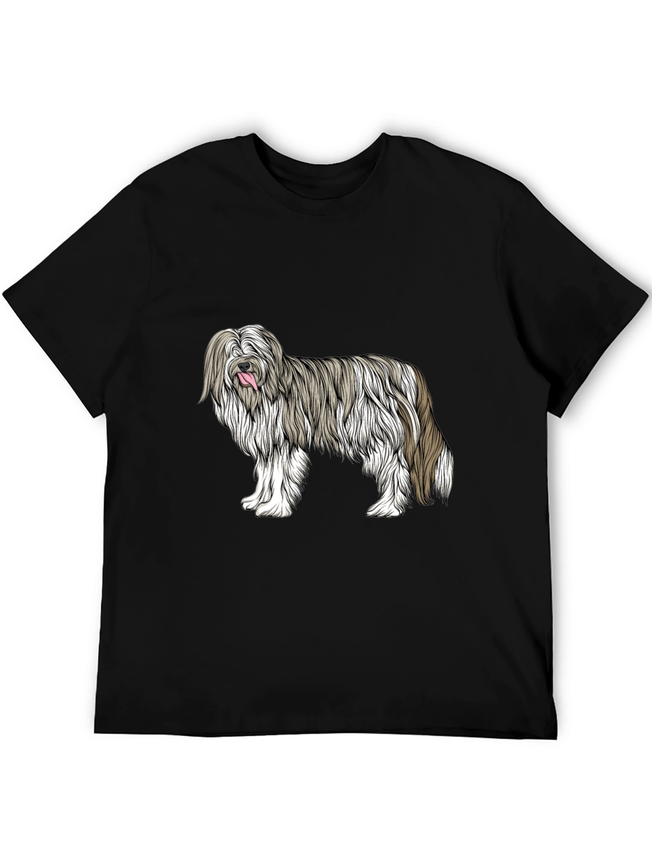 Black Cool Dog Breed Graphic Tee - Black Cotton Blend view 5