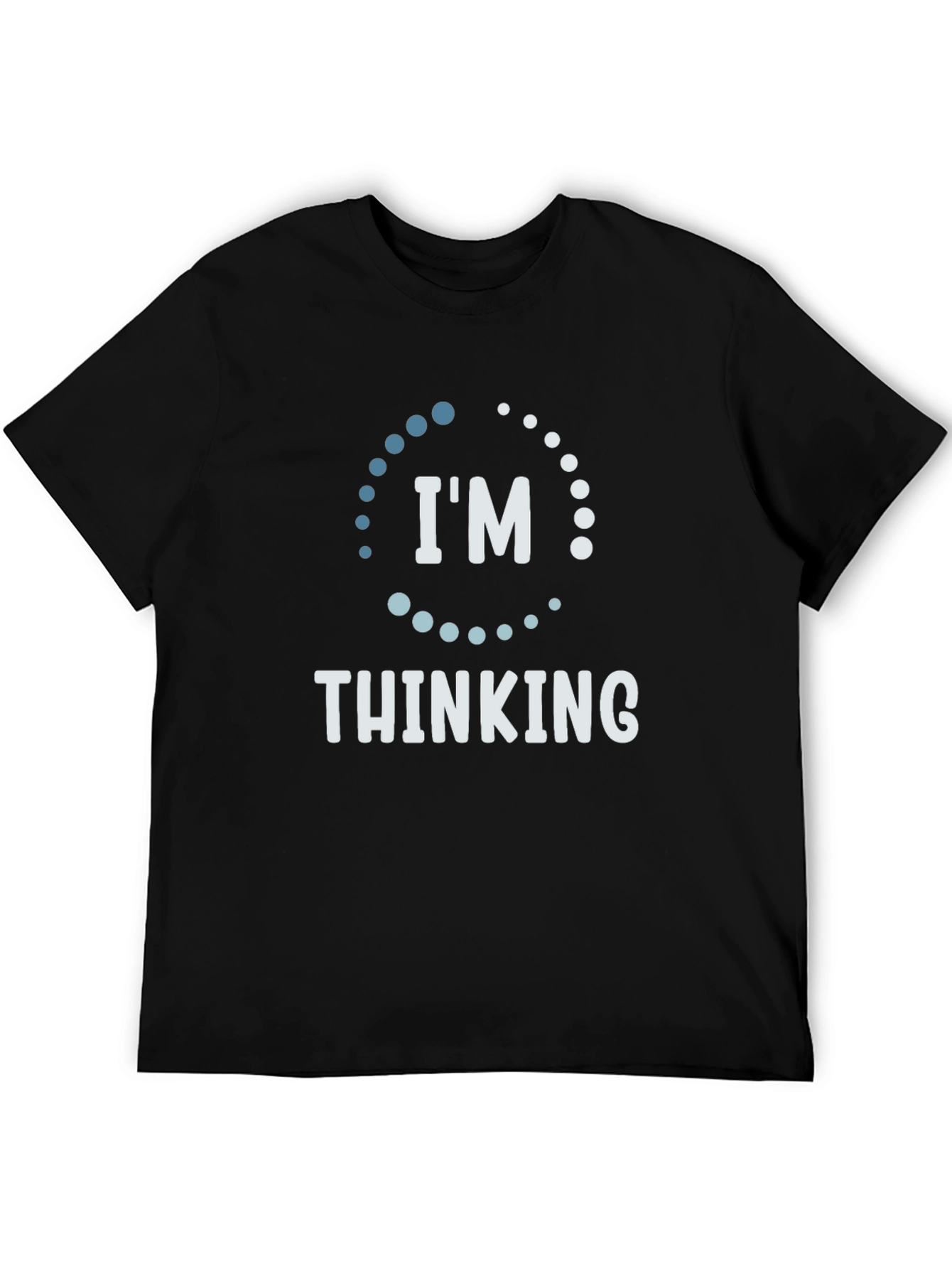 Black I'm Thinking Funny Graphic T-Shirt - Soft Cotton Tee view 5