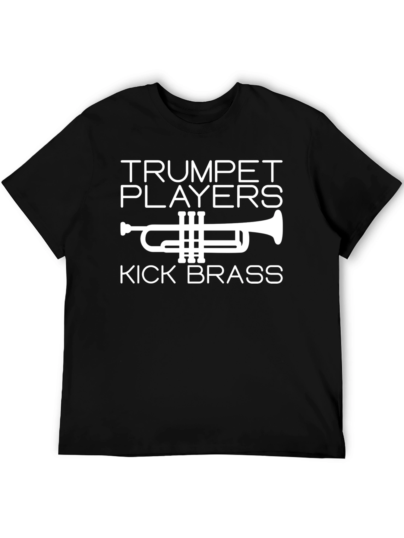 Black Trumpet Players Kick Brass Graphic Tee view 5