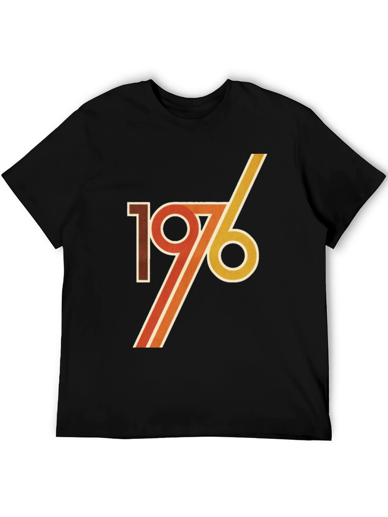 Black Retro 1976 Graphic Tee view 5