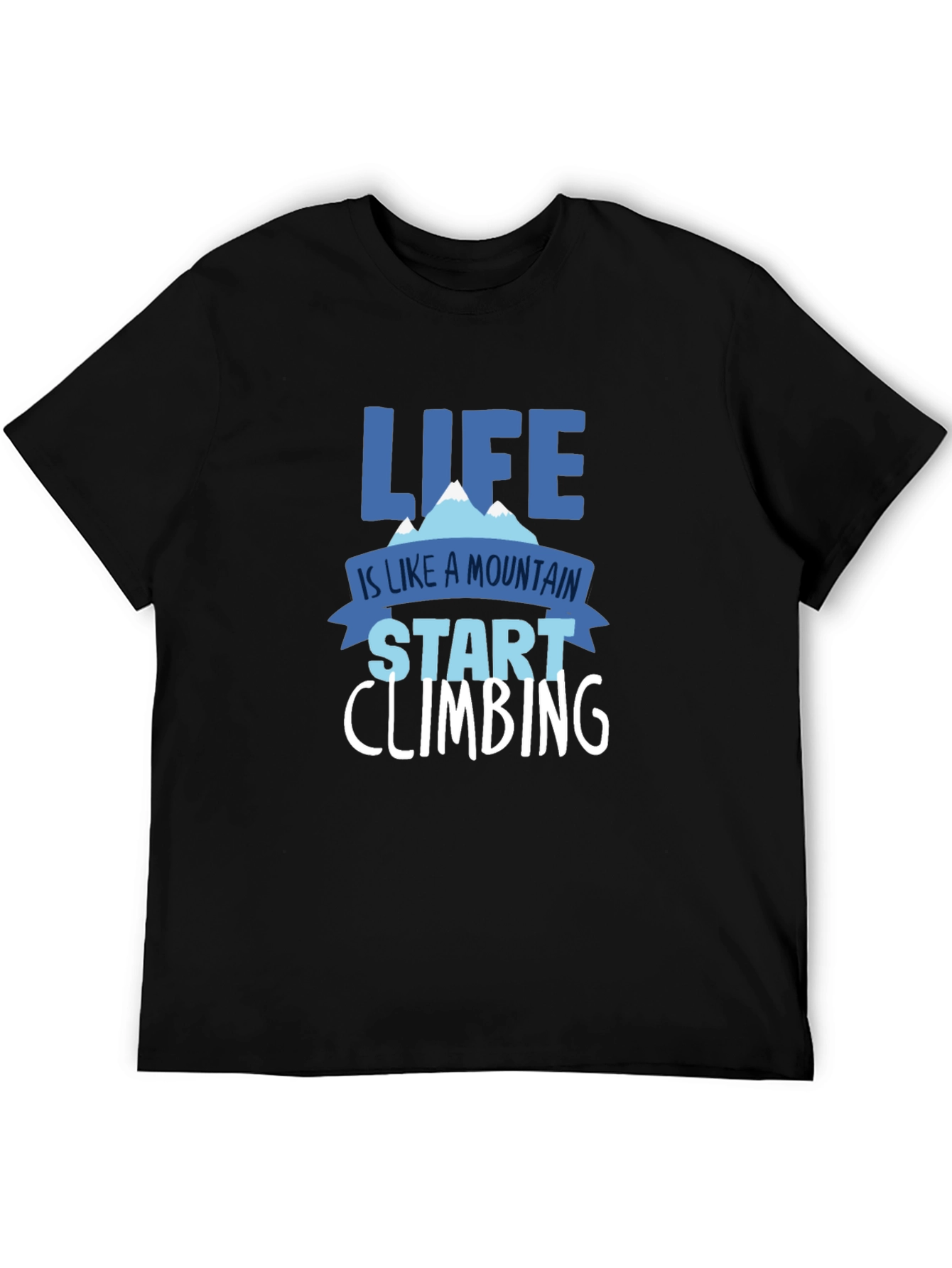 Black Life is a Mountain Climbing T-Shirt view 5