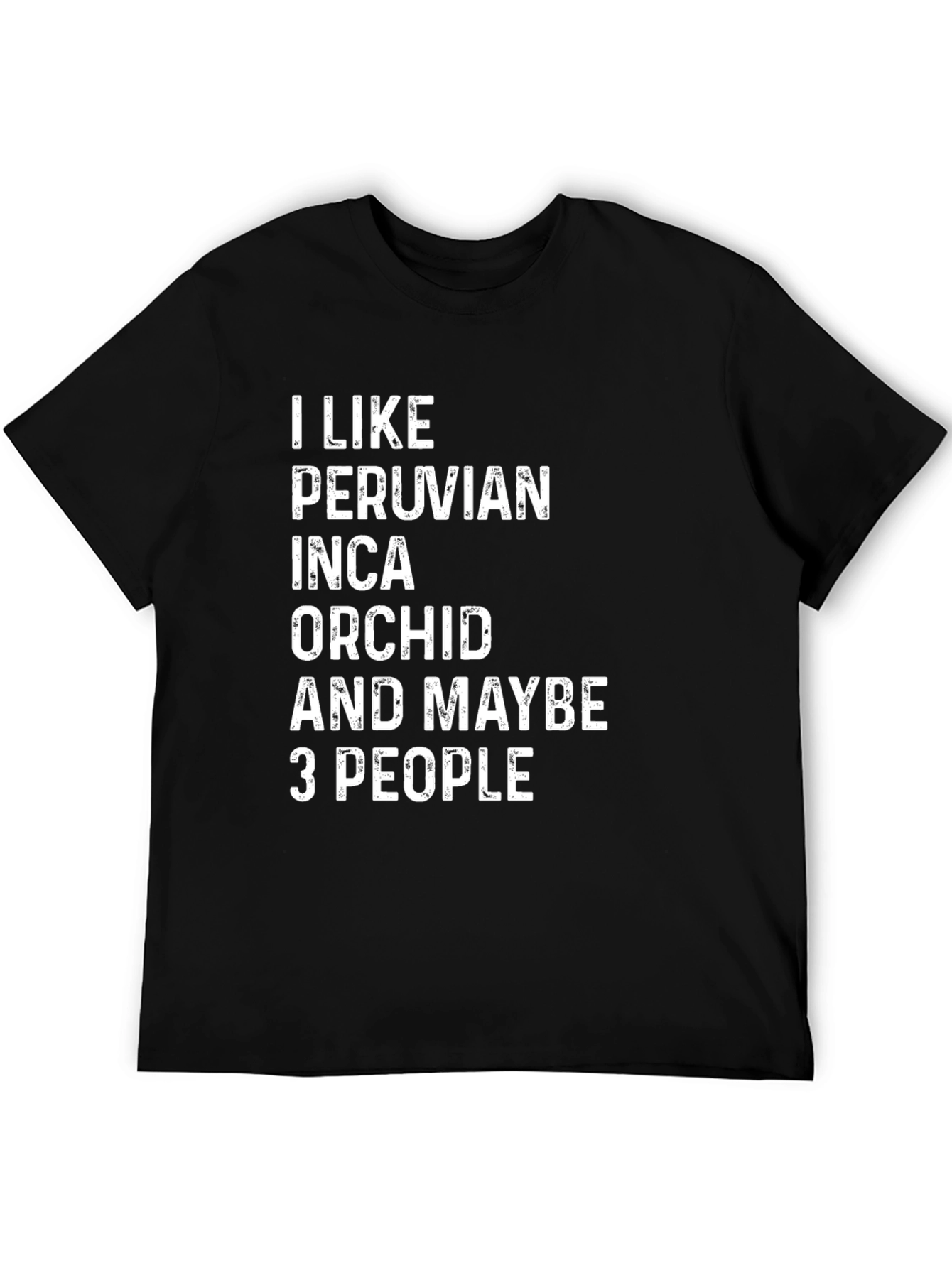 Black Peruvian Inca Orchid Lover T-Shirt view 5