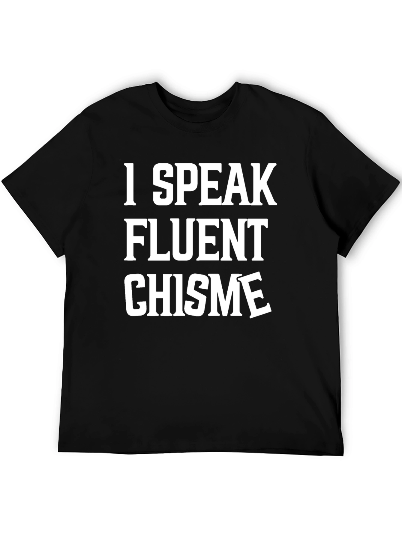 Black Fluent Chisme Graphic Tee - Bold Statement Shirt view 5