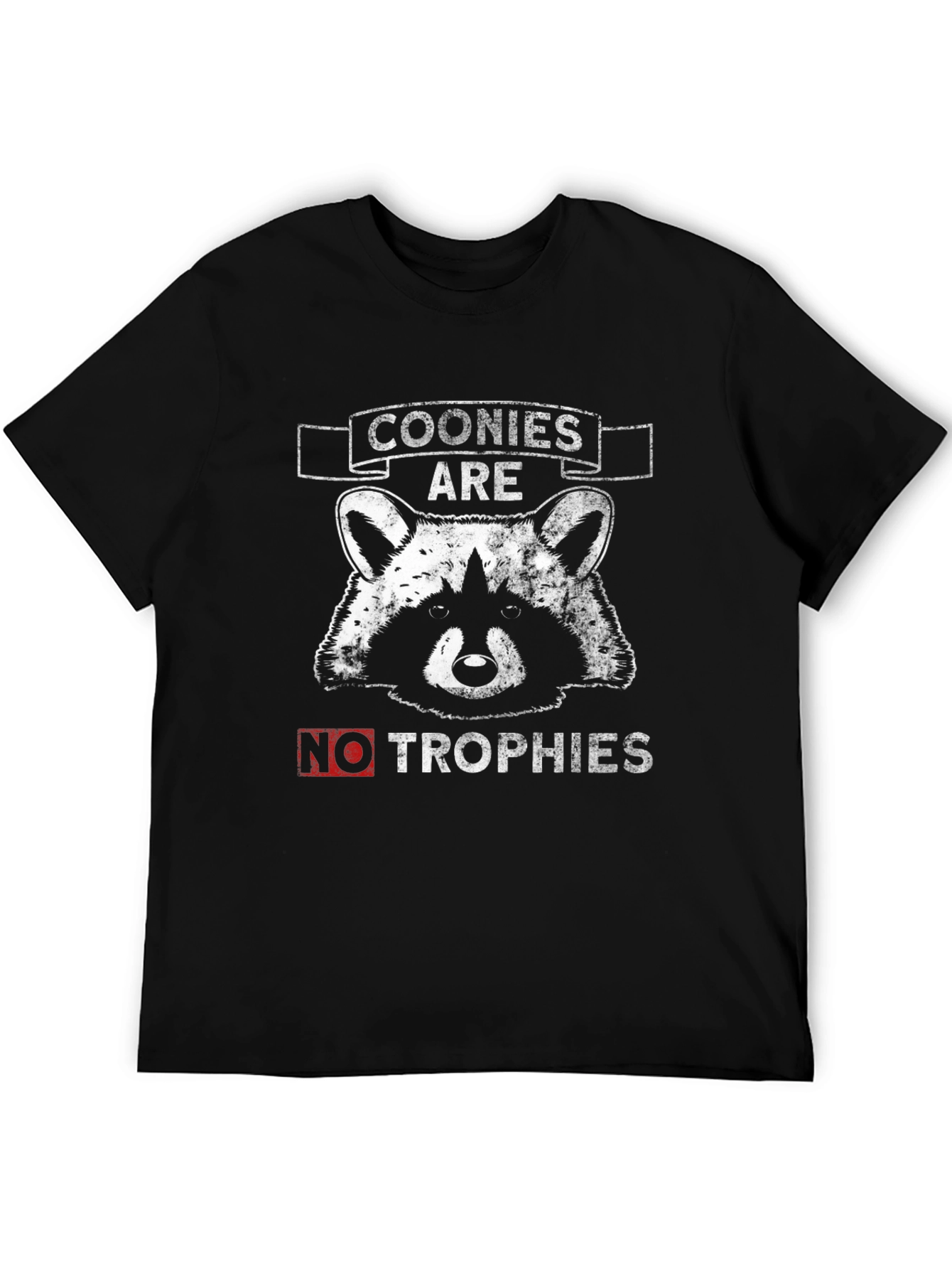Black Coonies Are Not Trophies Graphic T-Shirt view 5