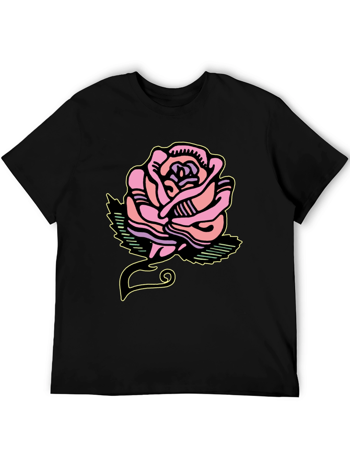 Rose Graphic Tee - Bold Artistic Design - 5