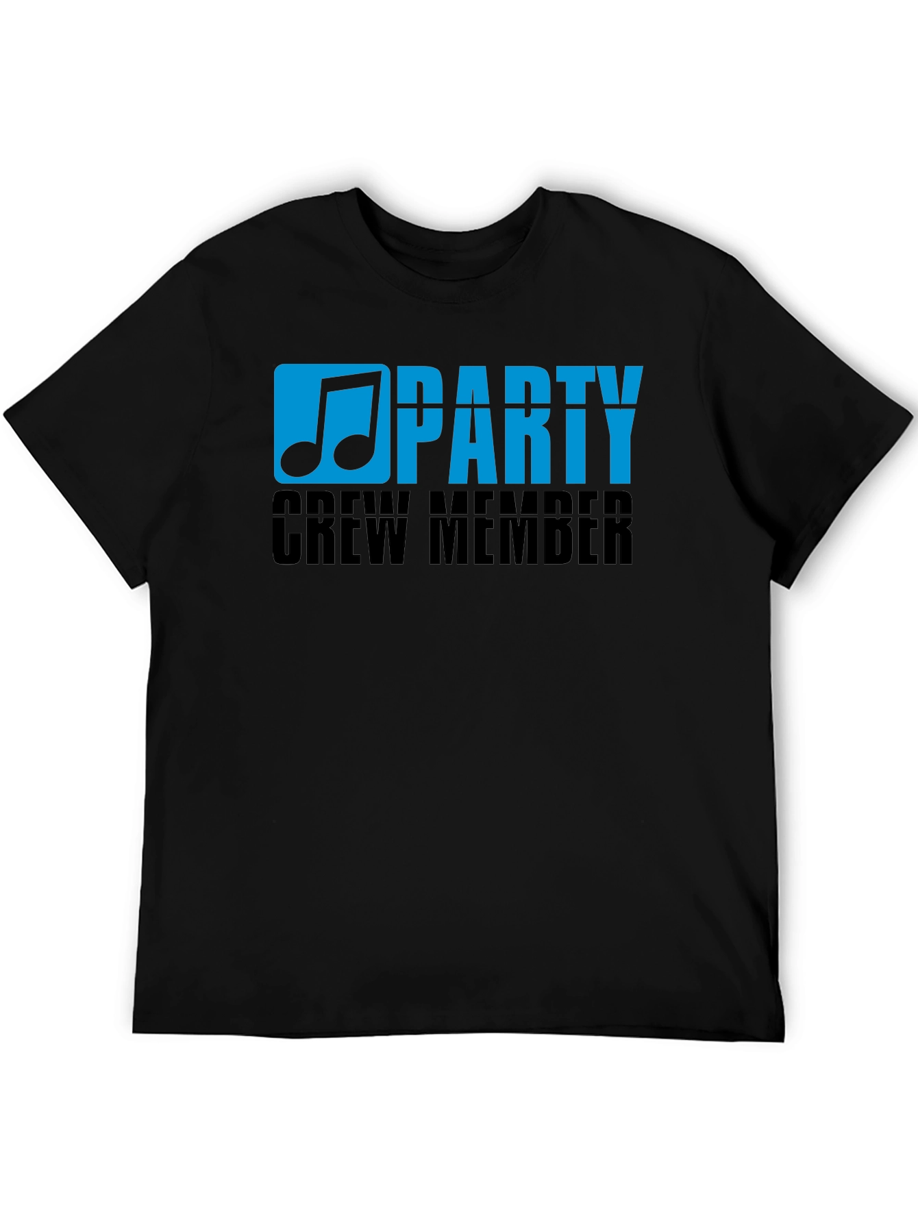 Black Party Crew Member Graphic T-Shirt view 5