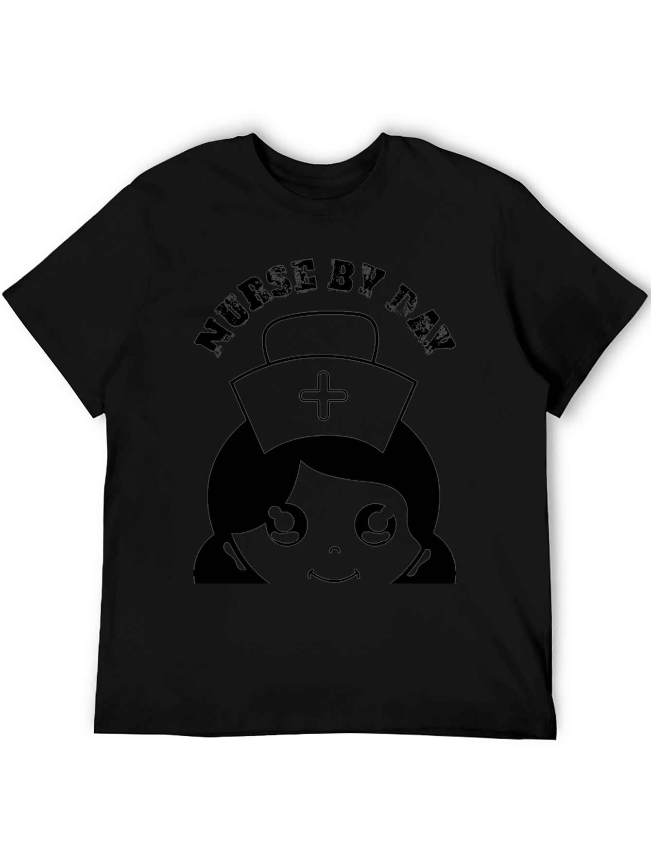 Black Nurse By Day Graphic T-Shirt view 5