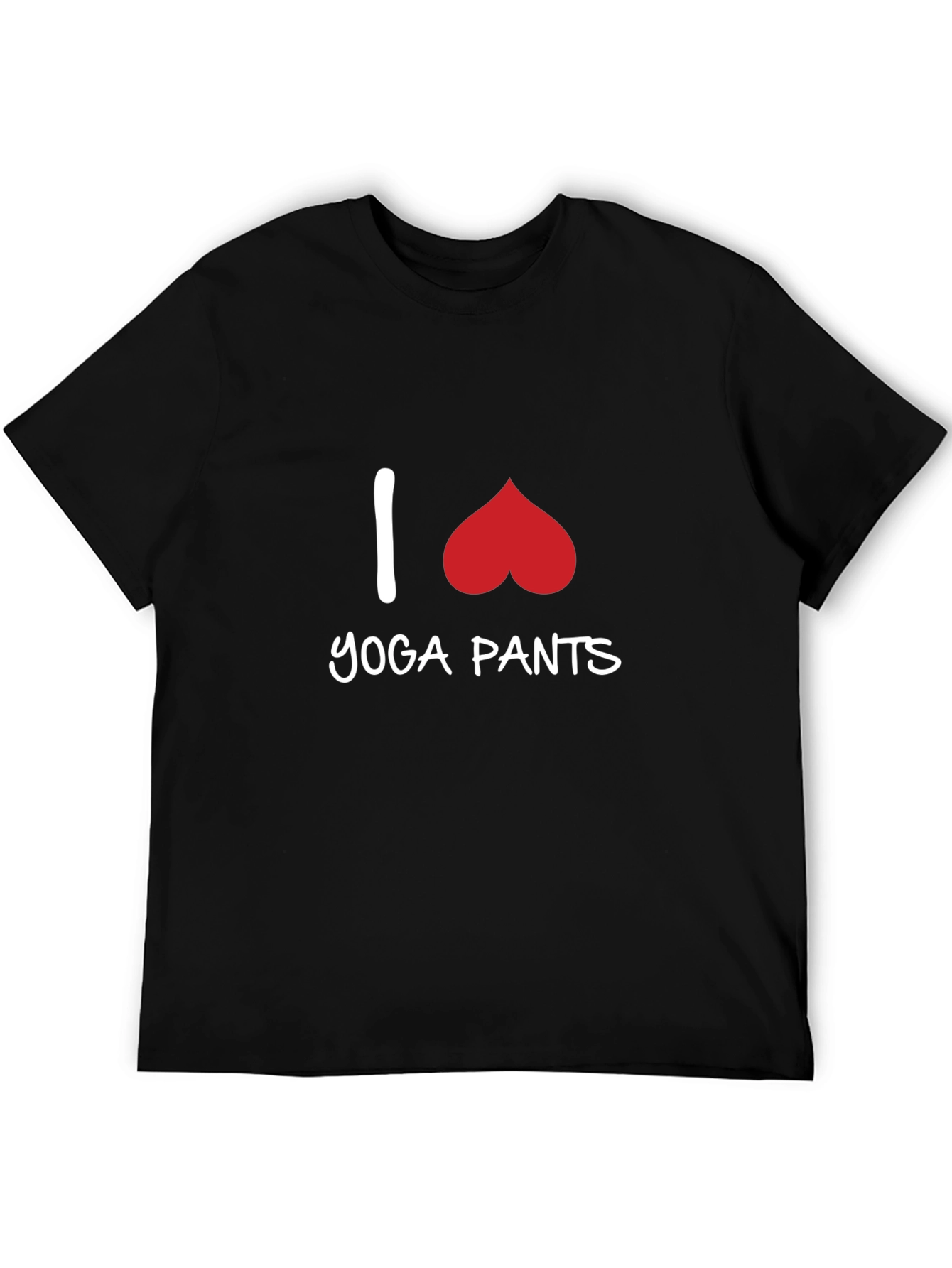 Black I Heart Yoga Pants Graphic Tee view 5