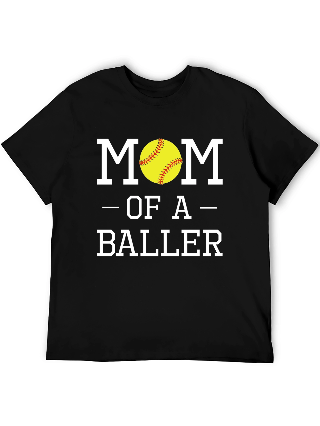 Black Mom of a Baller Graphic T-Shirt view 5