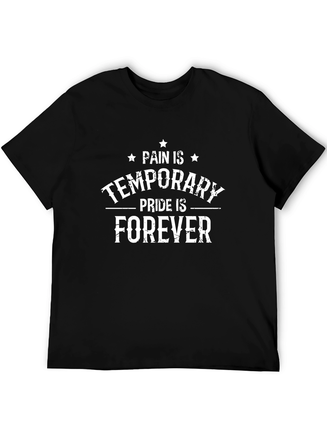 Black Pain Is Temporary Pride Is Forever Graphic Tee view 5